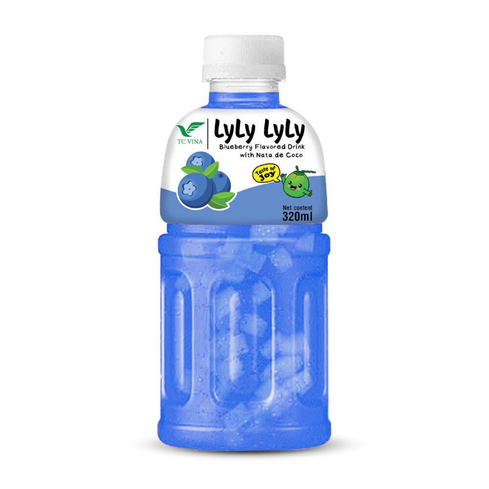 320ml TCVN Pet Bottle Nata De Coco Blueberry Juice