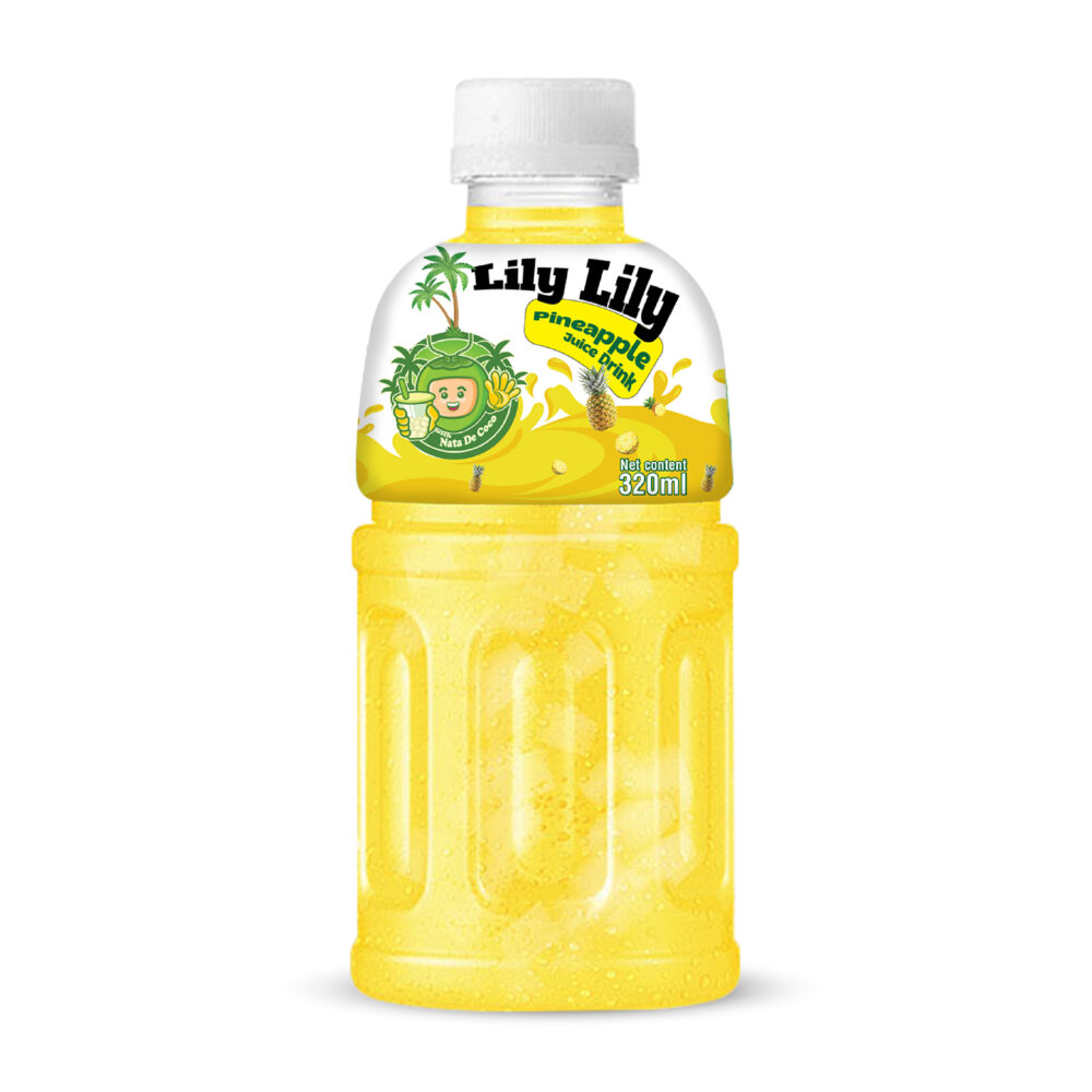 320ml TCVN Pet Bottle Pineapple Juice With Nata De Coco