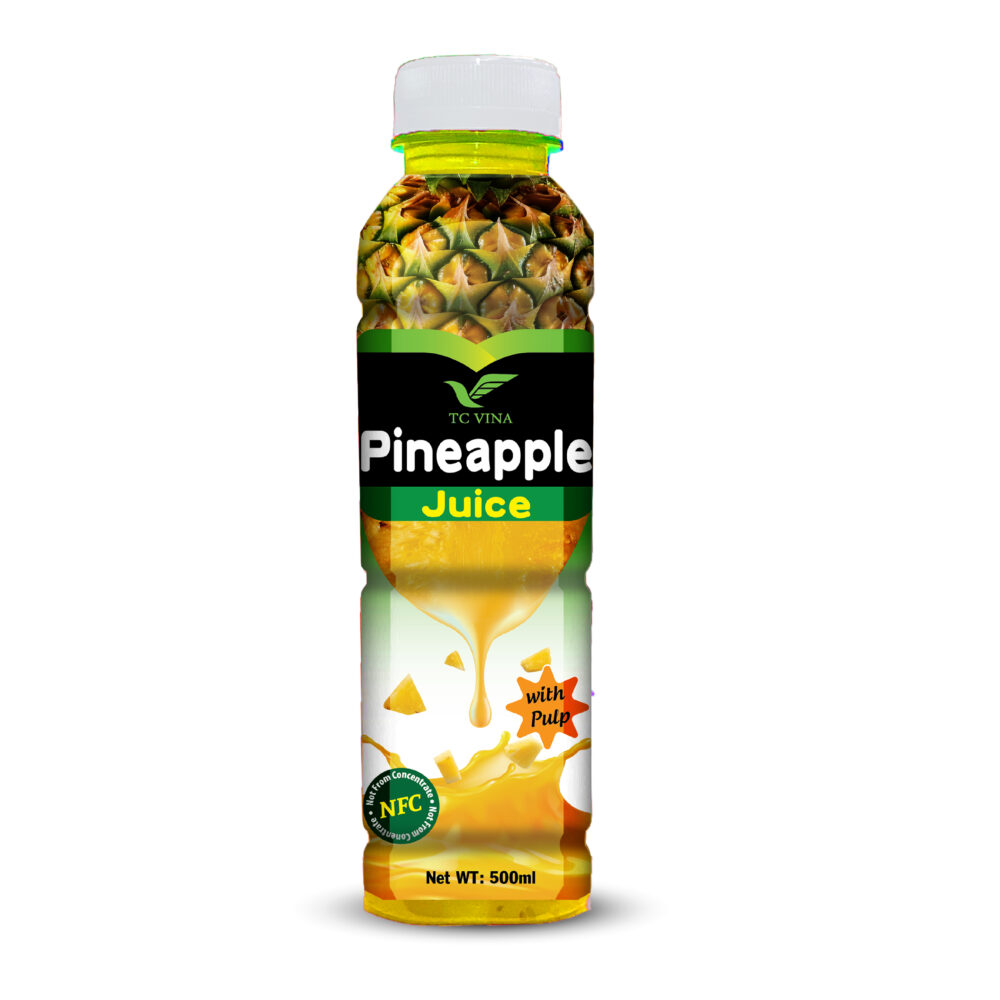 500ml TCVN Pet Bottle Pineapple Juice with Pulp NFC
