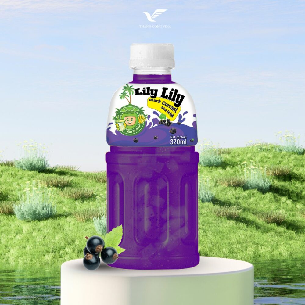 Black Currant Juice with Nata De Coco