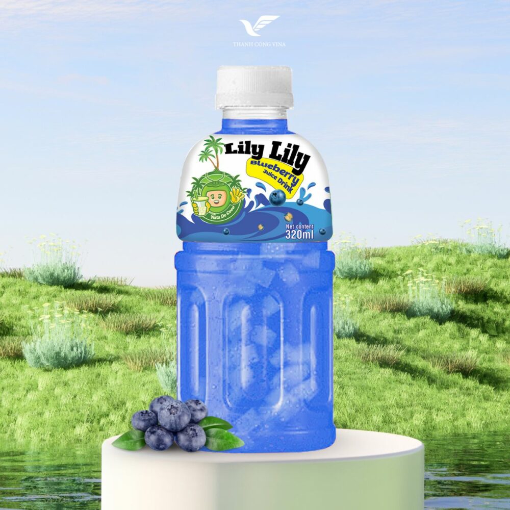 Blueberry Juice with Nata De Coco