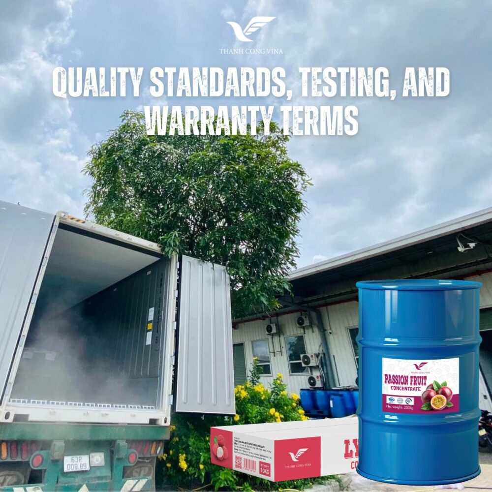 Quality Standards, Testing, and Warranty Terms