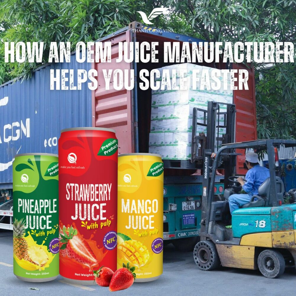 How an OEM Juice Manufacturer Helps You Scale Faster