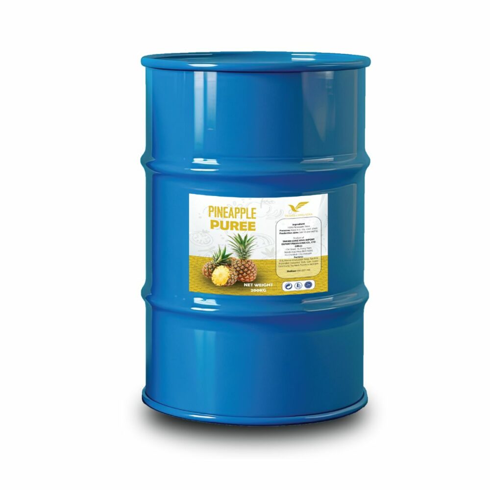 200kg TCVN Drum Pineapple Juice Puree