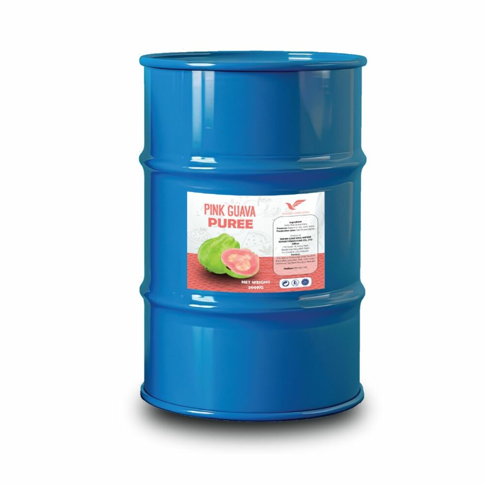 200kg TCVN Drum Pink Guava Juice Puree