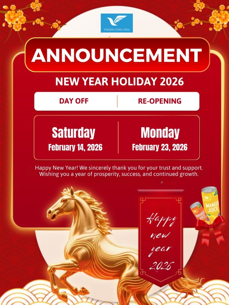 ANNOUNCEMENT LUNAR NEW YEAR HOLIDAY 2026