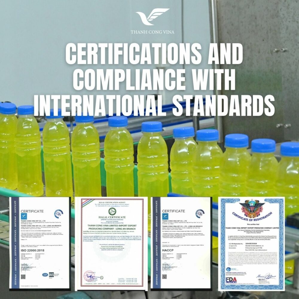 Certifications and Compliance with International Standards