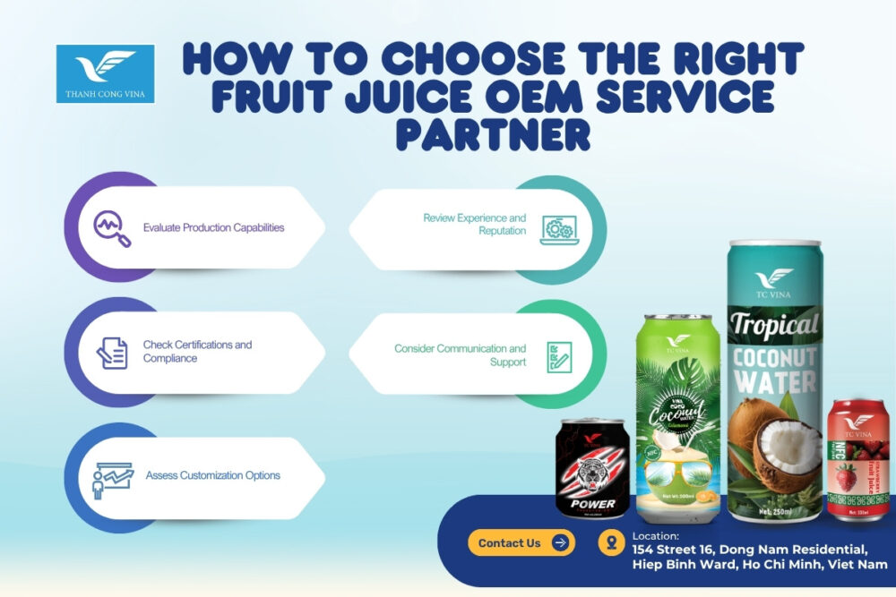 How to Choose the Right Fruit Juice OEM Service Partner