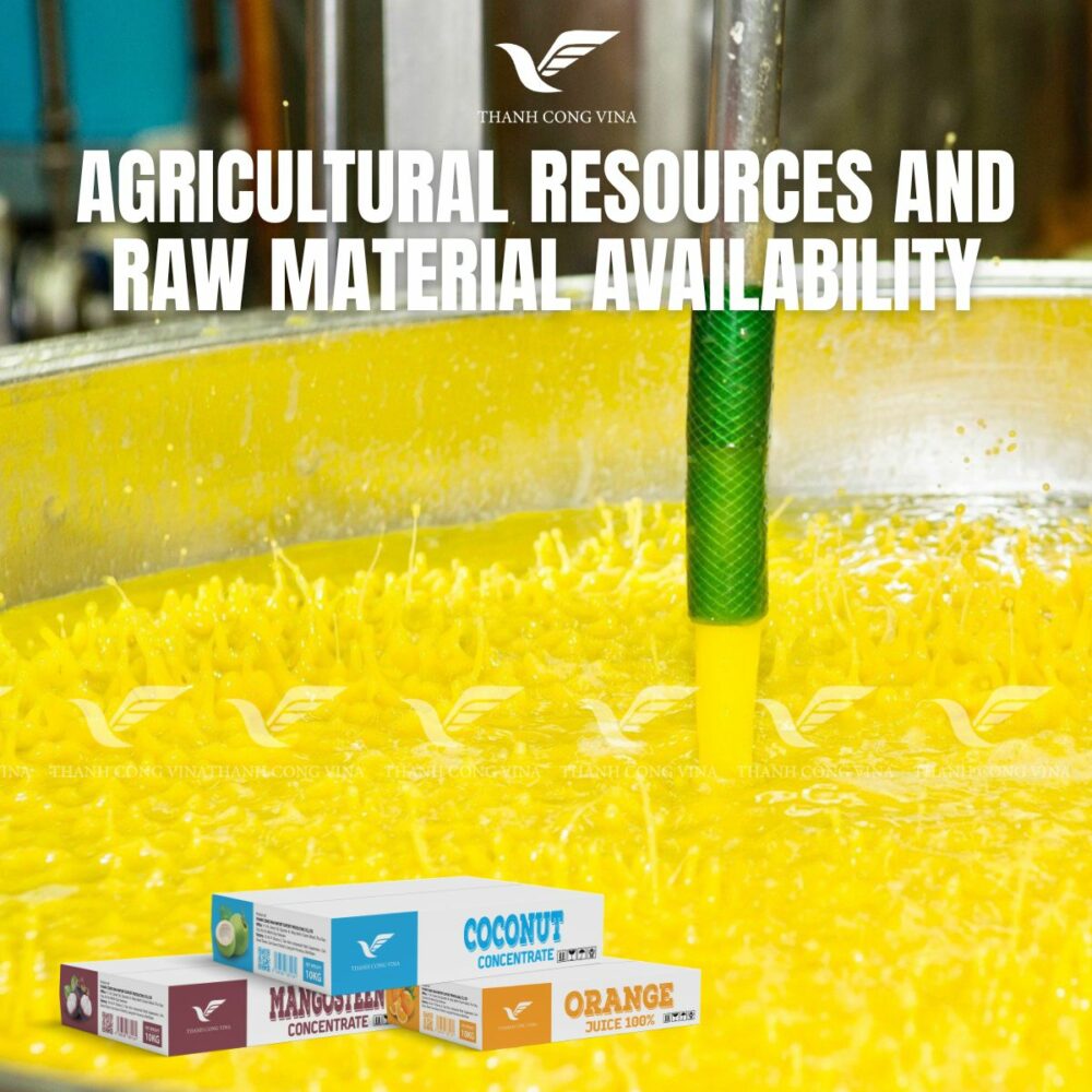 Agricultural Resources and Raw Material Availability
