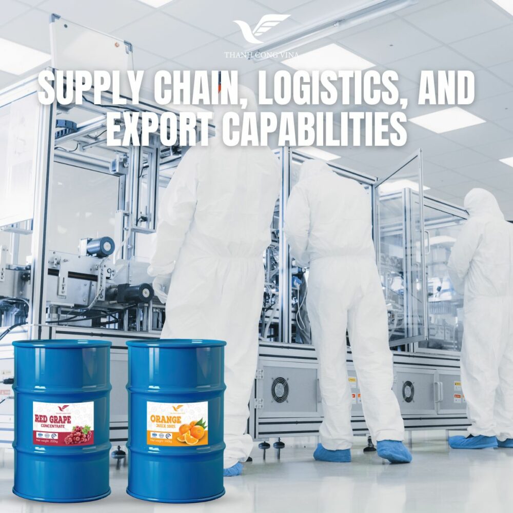 Supply Chain, Logistics, and Export Capabilities