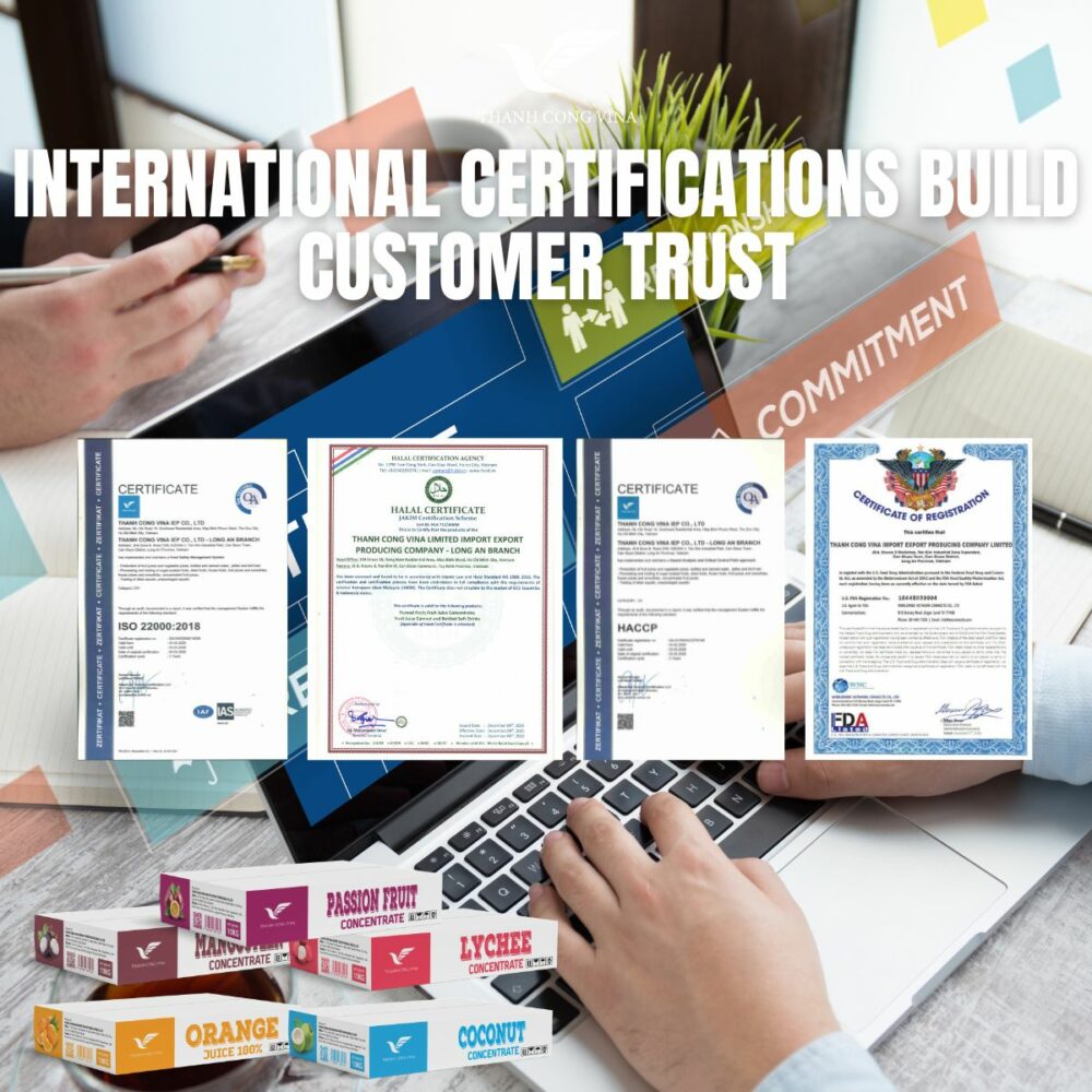 International Certifications Build Customer Trust