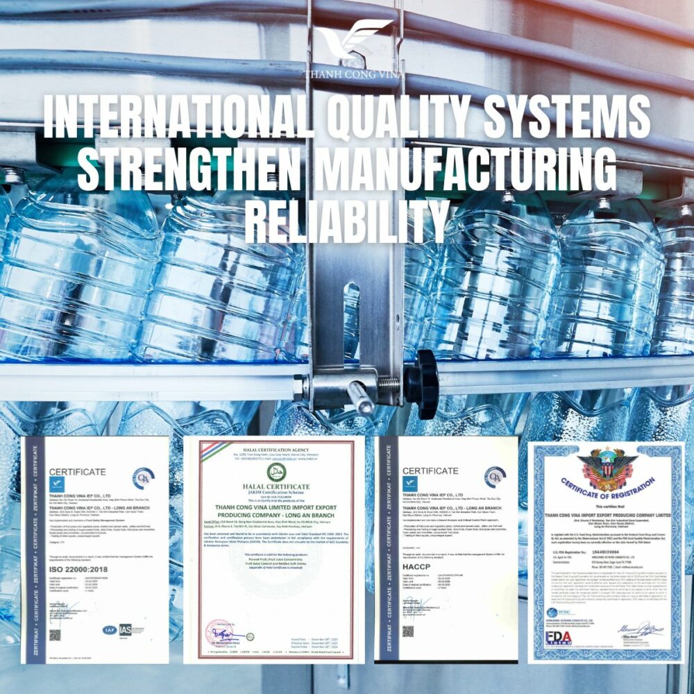 International Quality Systems Strengthen Manufacturing Reliability