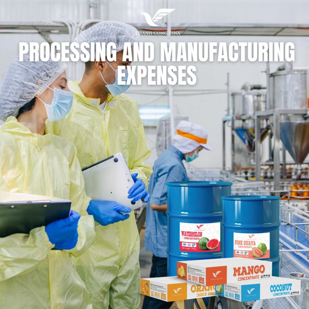 Processing and Manufacturing Expenses