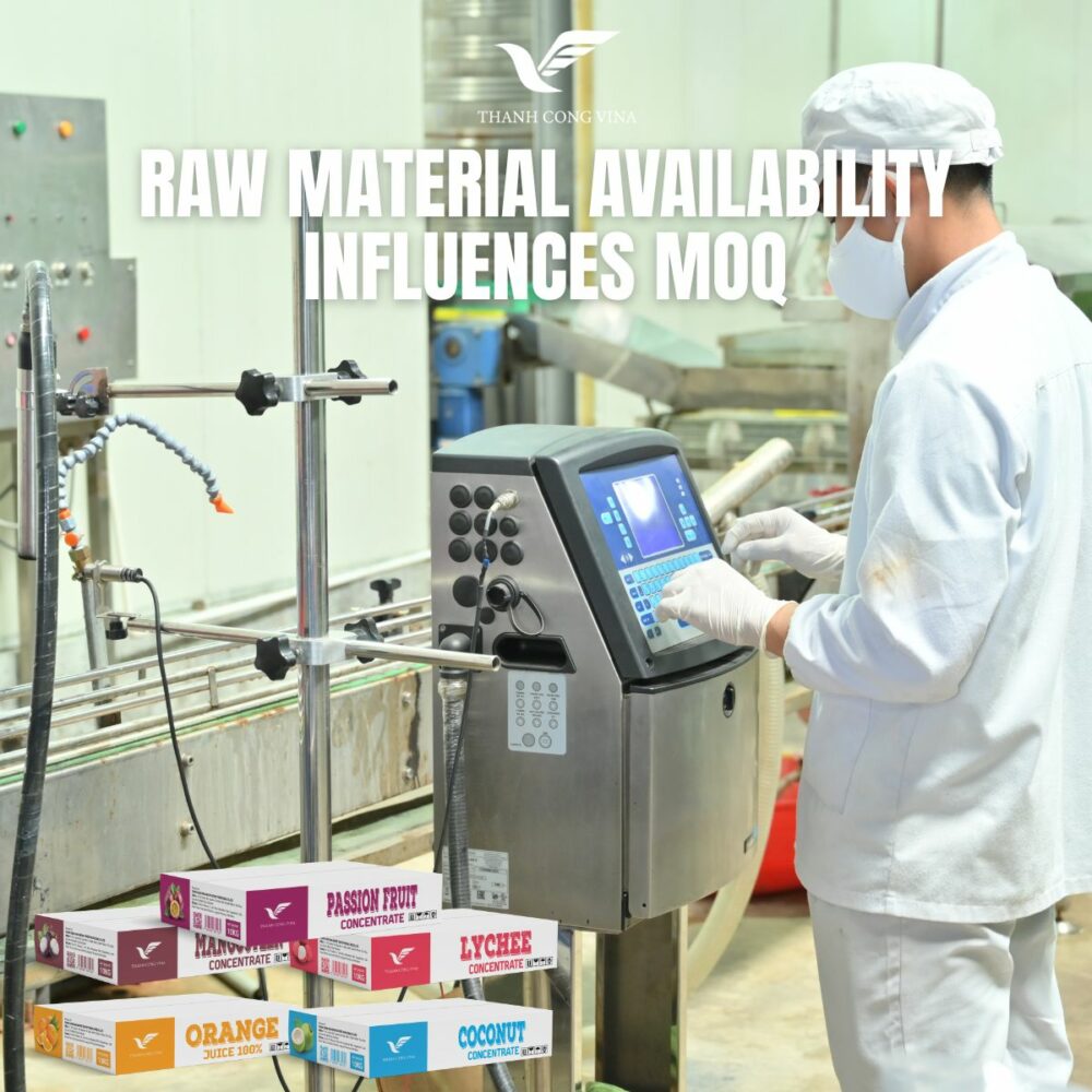 Raw Material Availability Influences MOQ