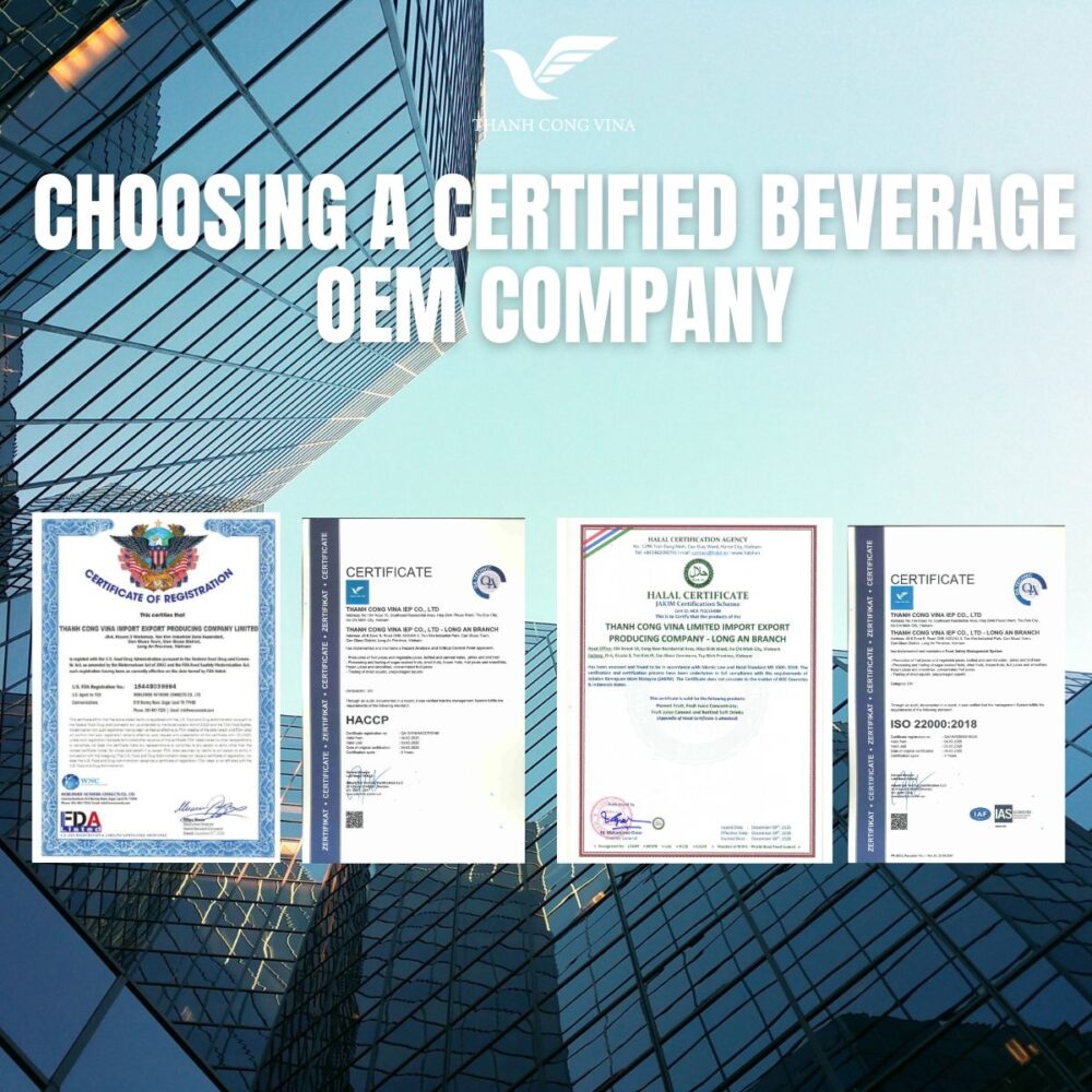 Choosing a Certified Beverage OEM Company