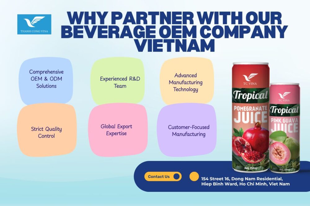 Why Partner With Our Beverage OEM Company Vietnam