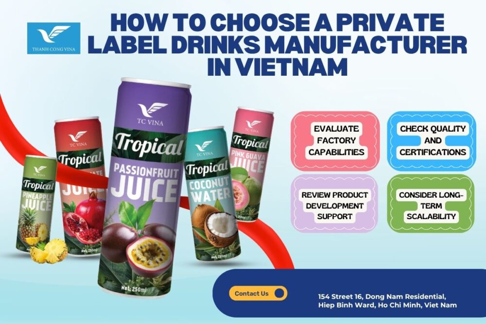How to Choose a Private Label Drinks Manufacturer in Vietnam