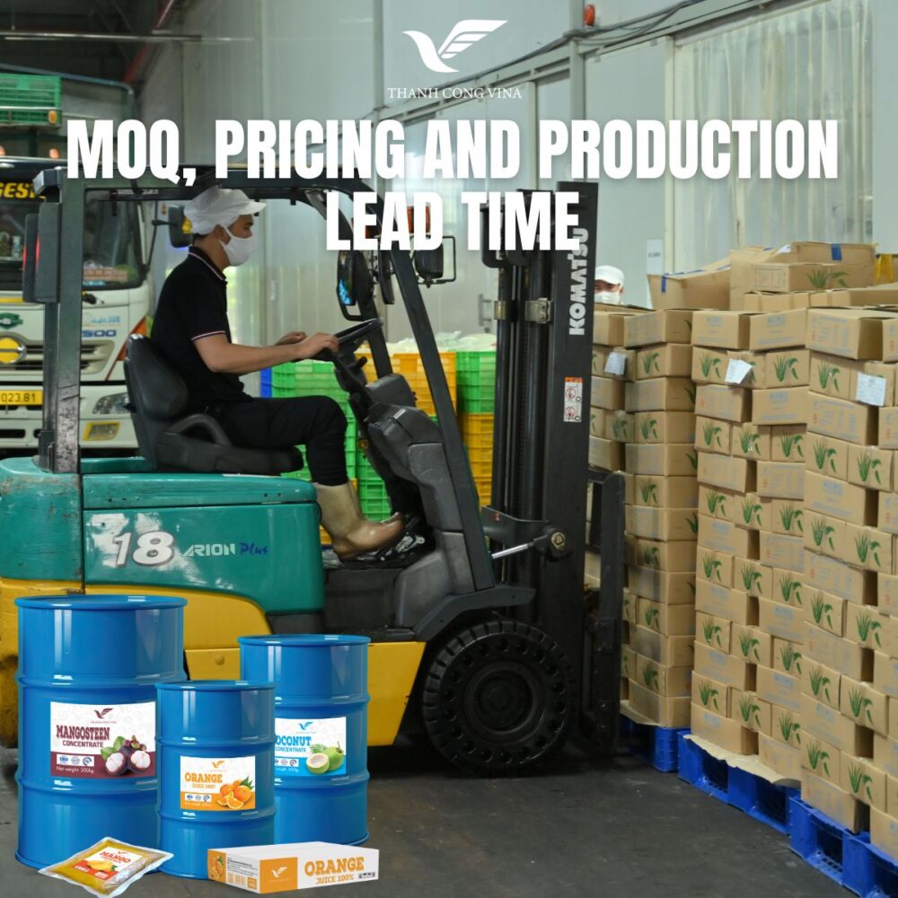 MOQ, Pricing and Production Lead Time