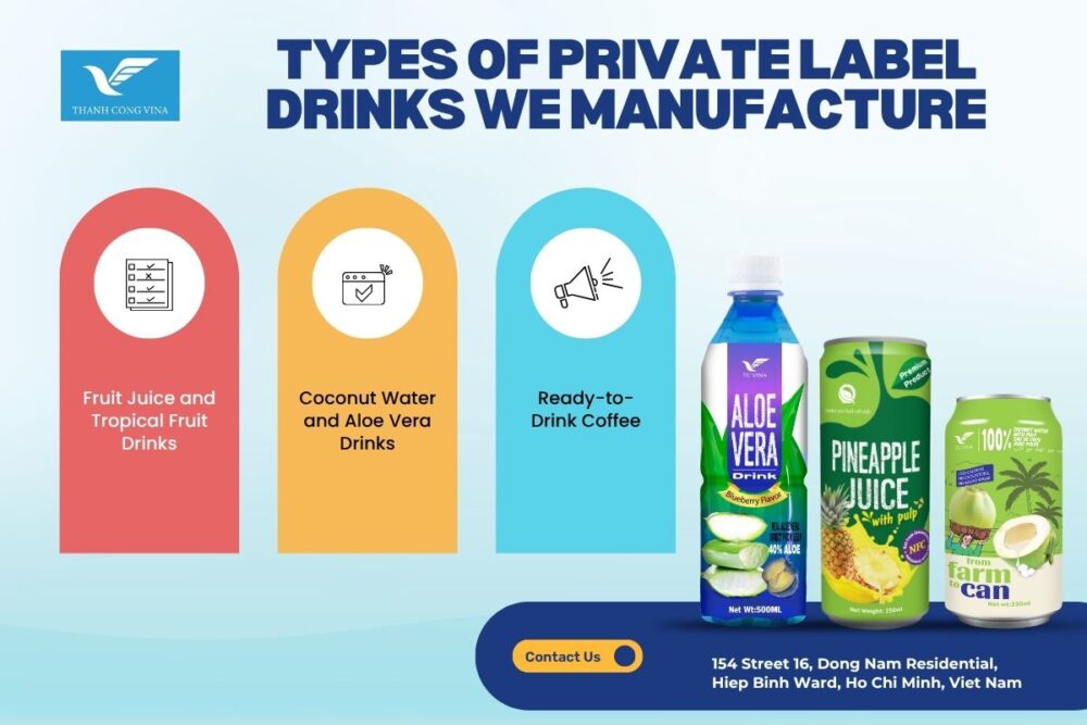 Types of Private Label Drinks We Manufacture