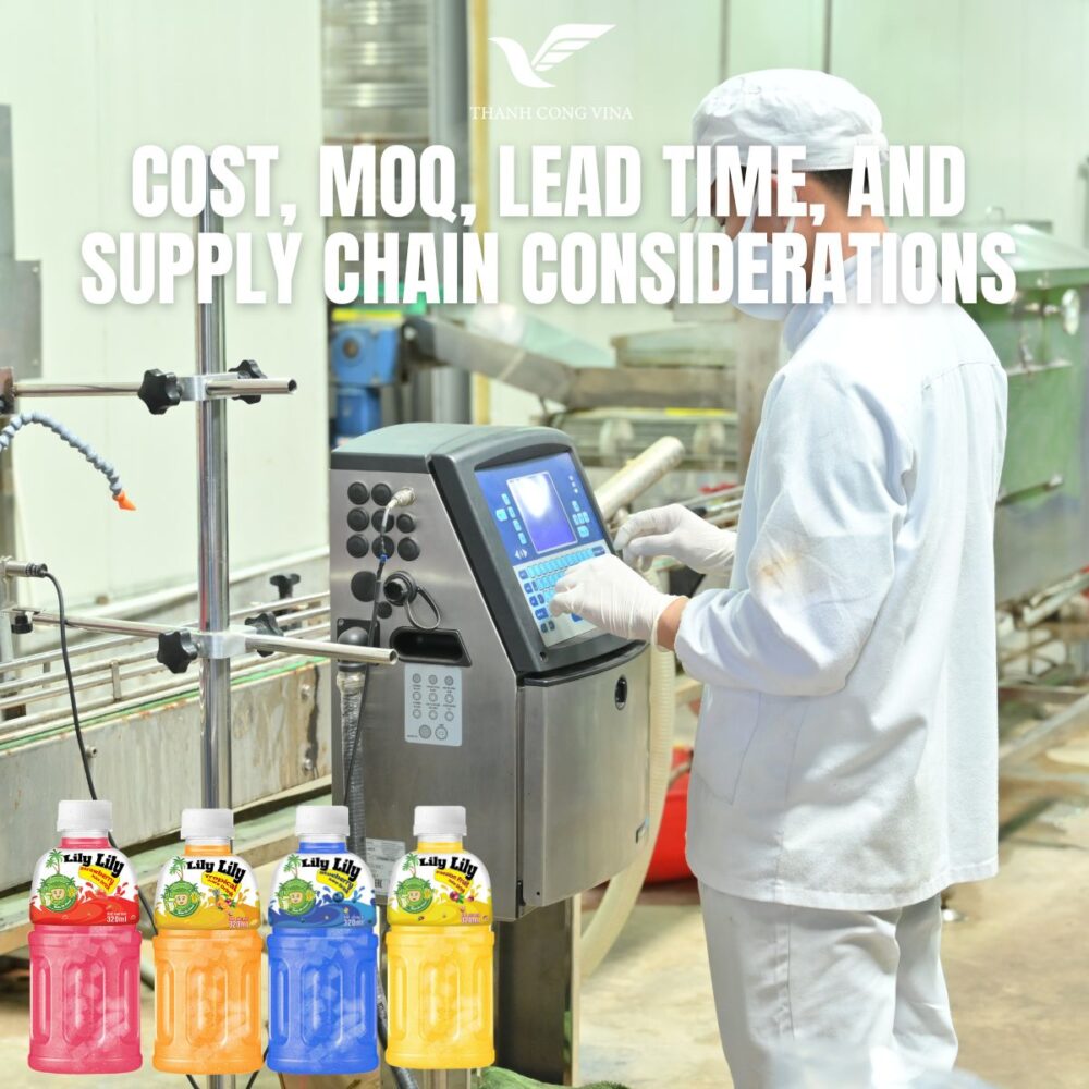 Cost, MOQ, Lead Time, and Supply Chain Considerations