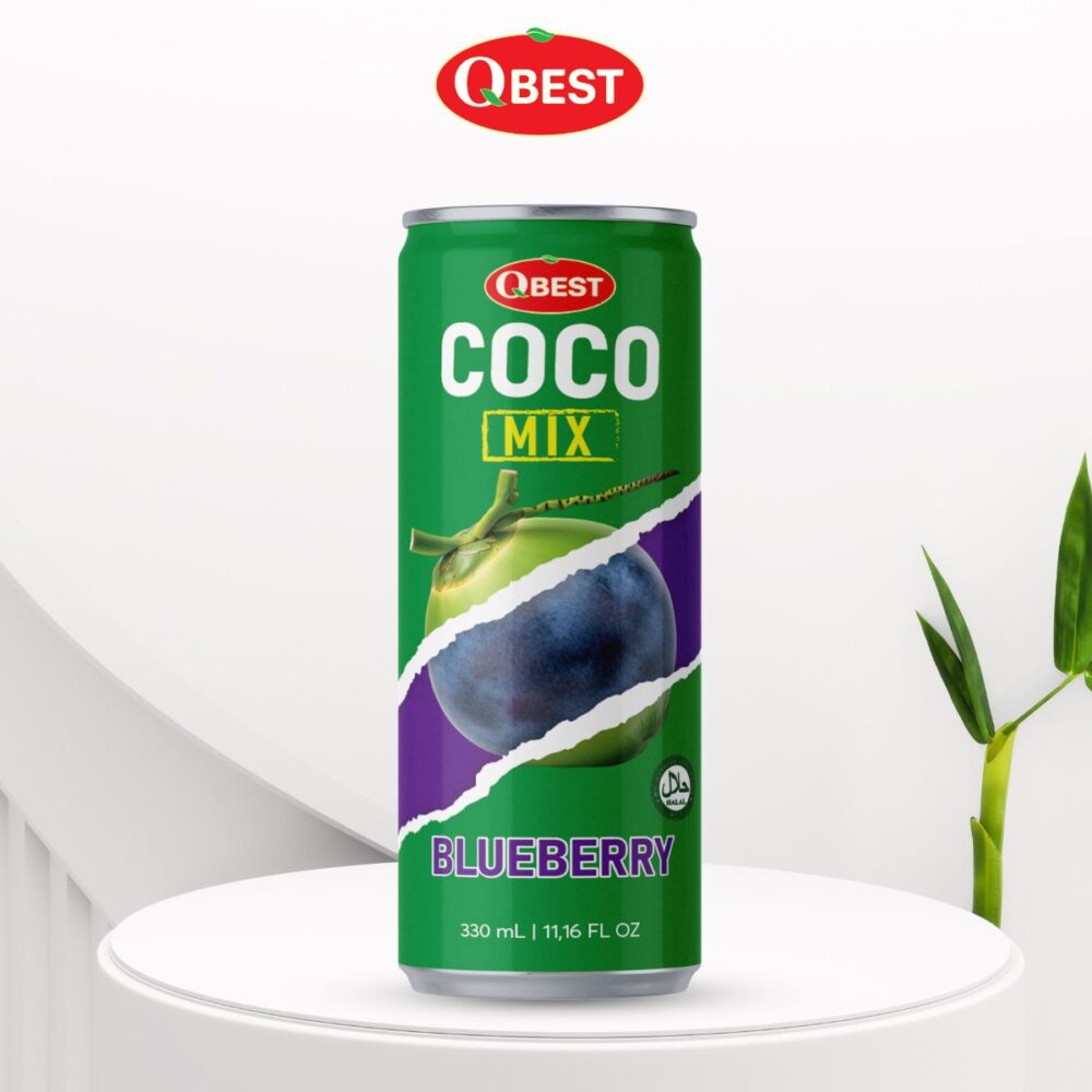 330ml QBest Coco Mix Blueberry Drink