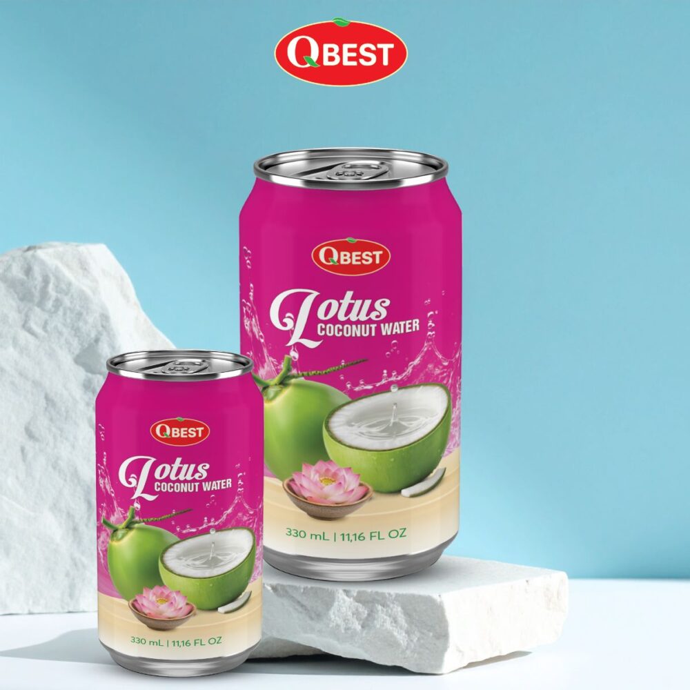330ml QBest Coconut Water with Lotus