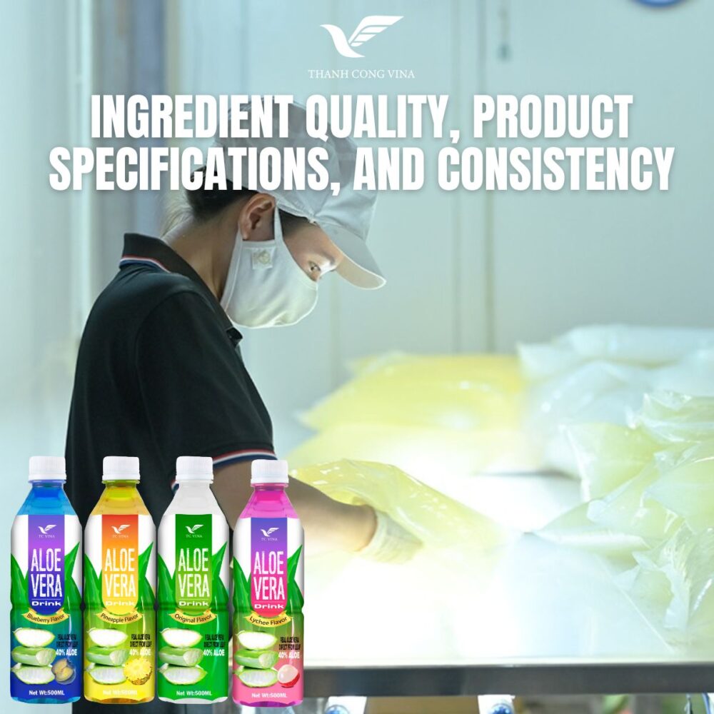 Ingredient Quality, Product Specifications, and Consistency
